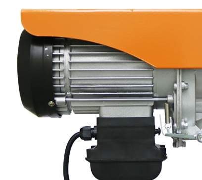 微型鋼絲繩電動葫蘆的風扇不能被雜物覆蓋